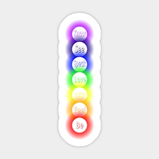 Chakra-States of Being Sticker